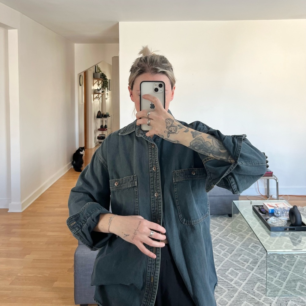 vintage 90’s denim button up